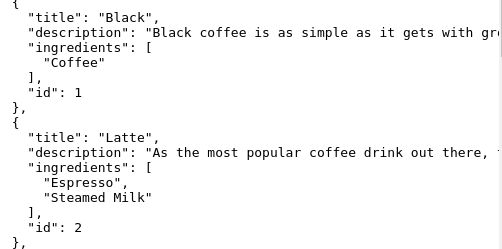 API do Café usando REST