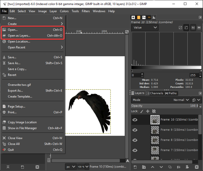 Como editar, remover ou adicionar quadros em um GIF