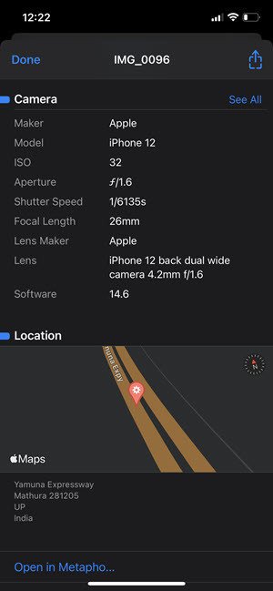 Verificar detalhes i Phone 1