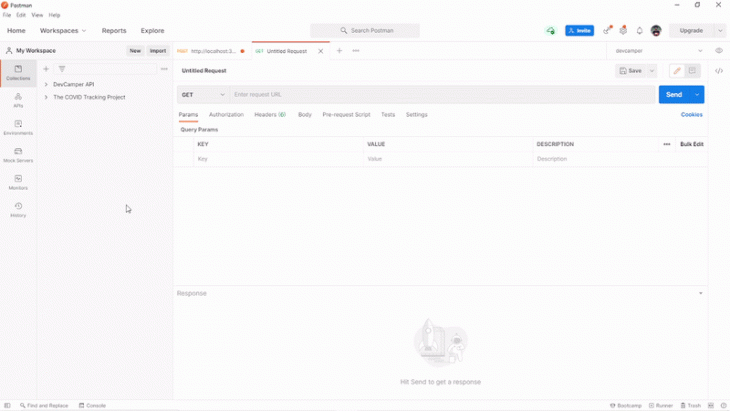 Dashboard De encurtador de URL com API como um terminal no URL de exemplo