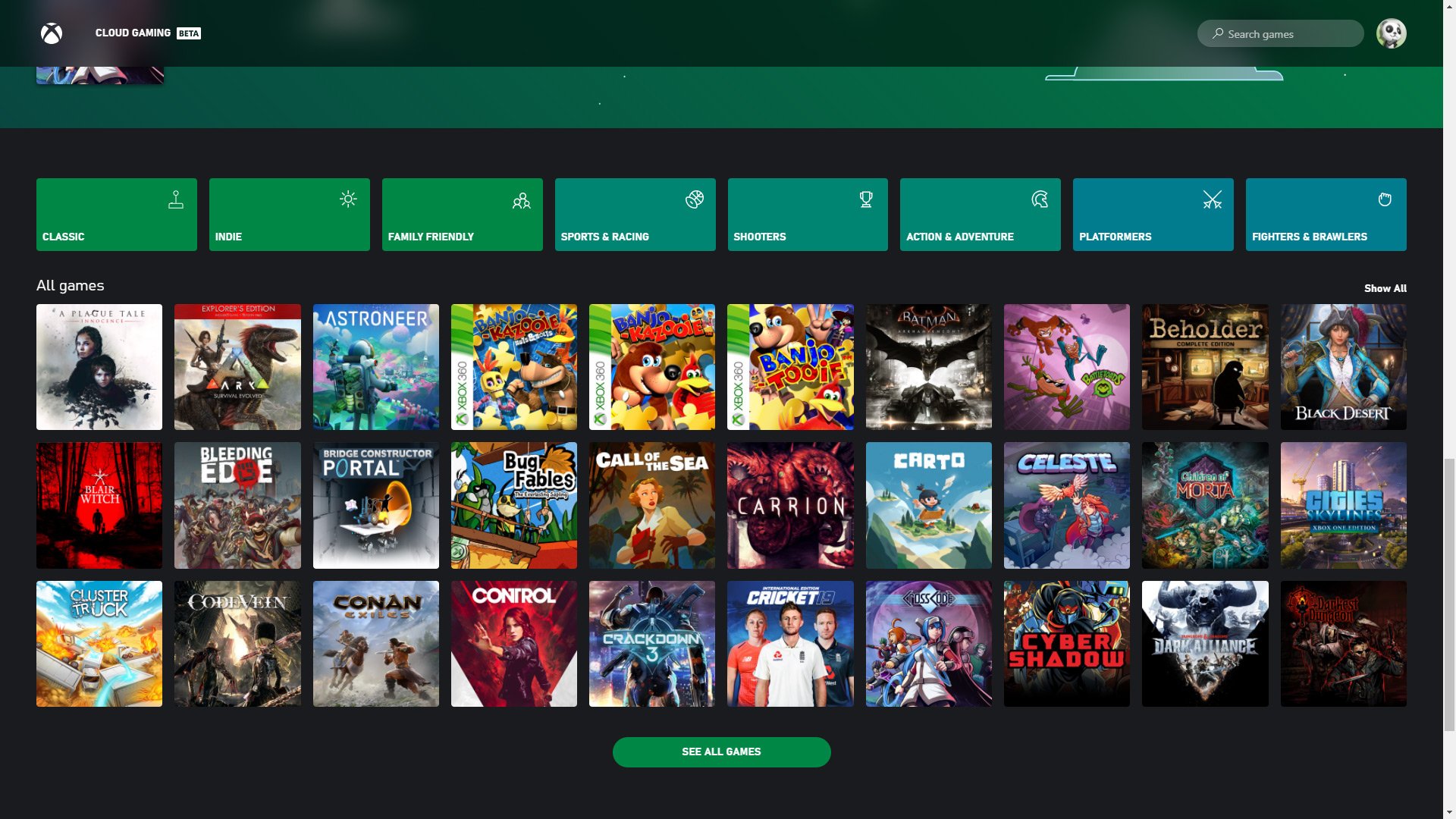 O Xbox Cloud Gaming já parece ótimo para almoços - BR Atsit