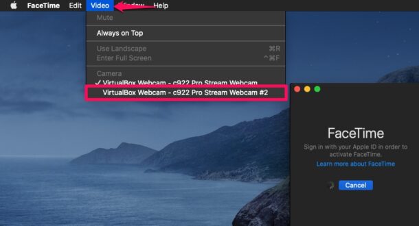 enable webcam on mac for skype