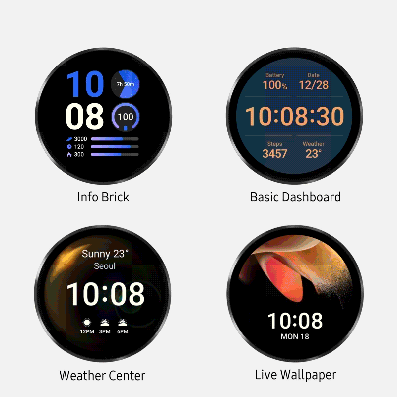 watch faces animados
