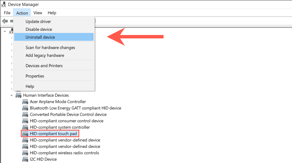 CORRECÇÃO o touchpad não funciona no Windows 10 BR Atsit