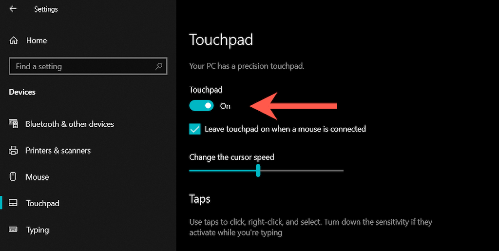 CORRECÇÃO o touchpad não funciona no Windows 10 BR Atsit
