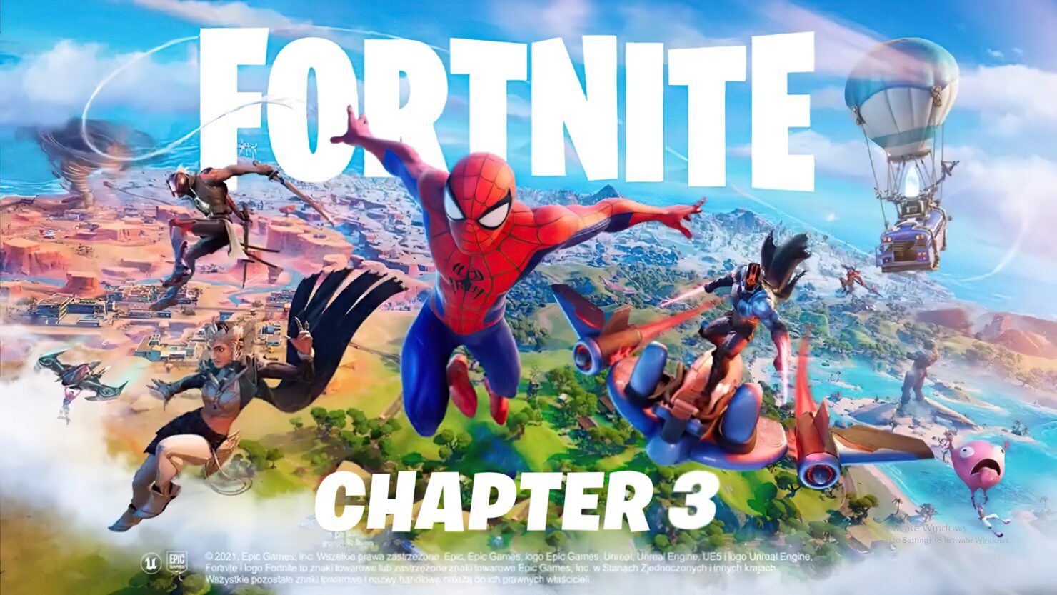 Fortnite Capítulo 3 Apresenta Homem-Aranha, Web-Swinging, Sliding E A ...