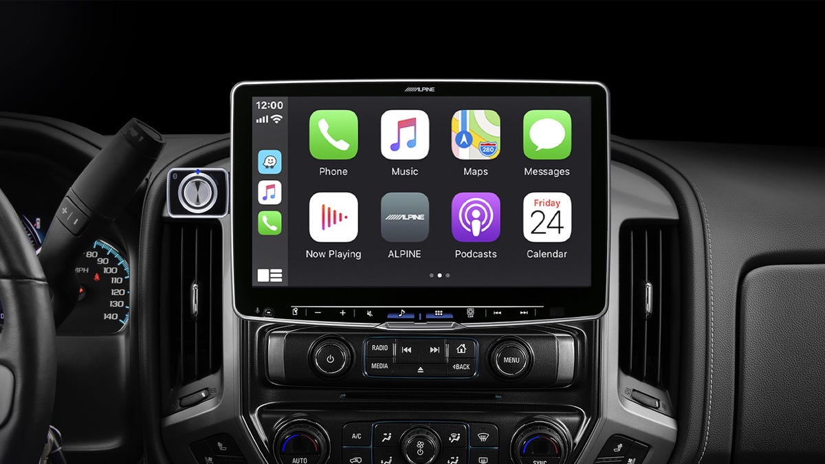 Halo Floating Car Stereo da Alpine atualizado para Wireless Android