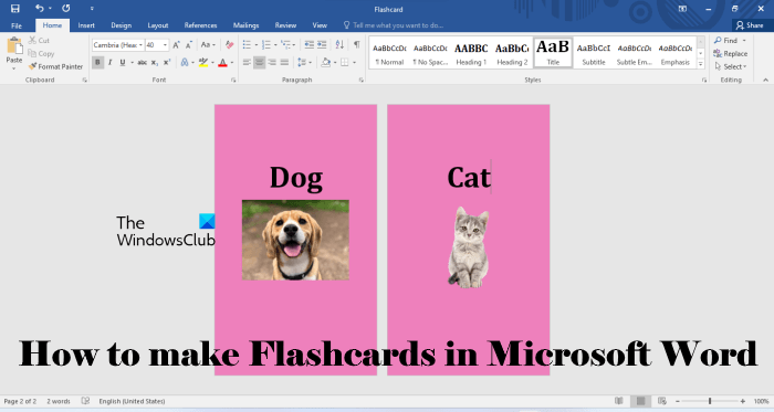 Como fazer Flashcards no Word - BR Atsit