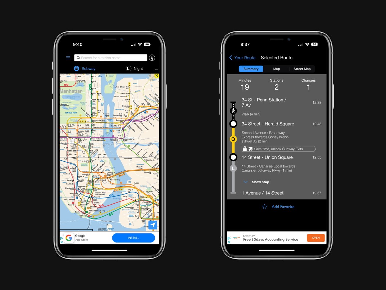 Os melhores aplicativos de metr de nova york para iphone e ipad em