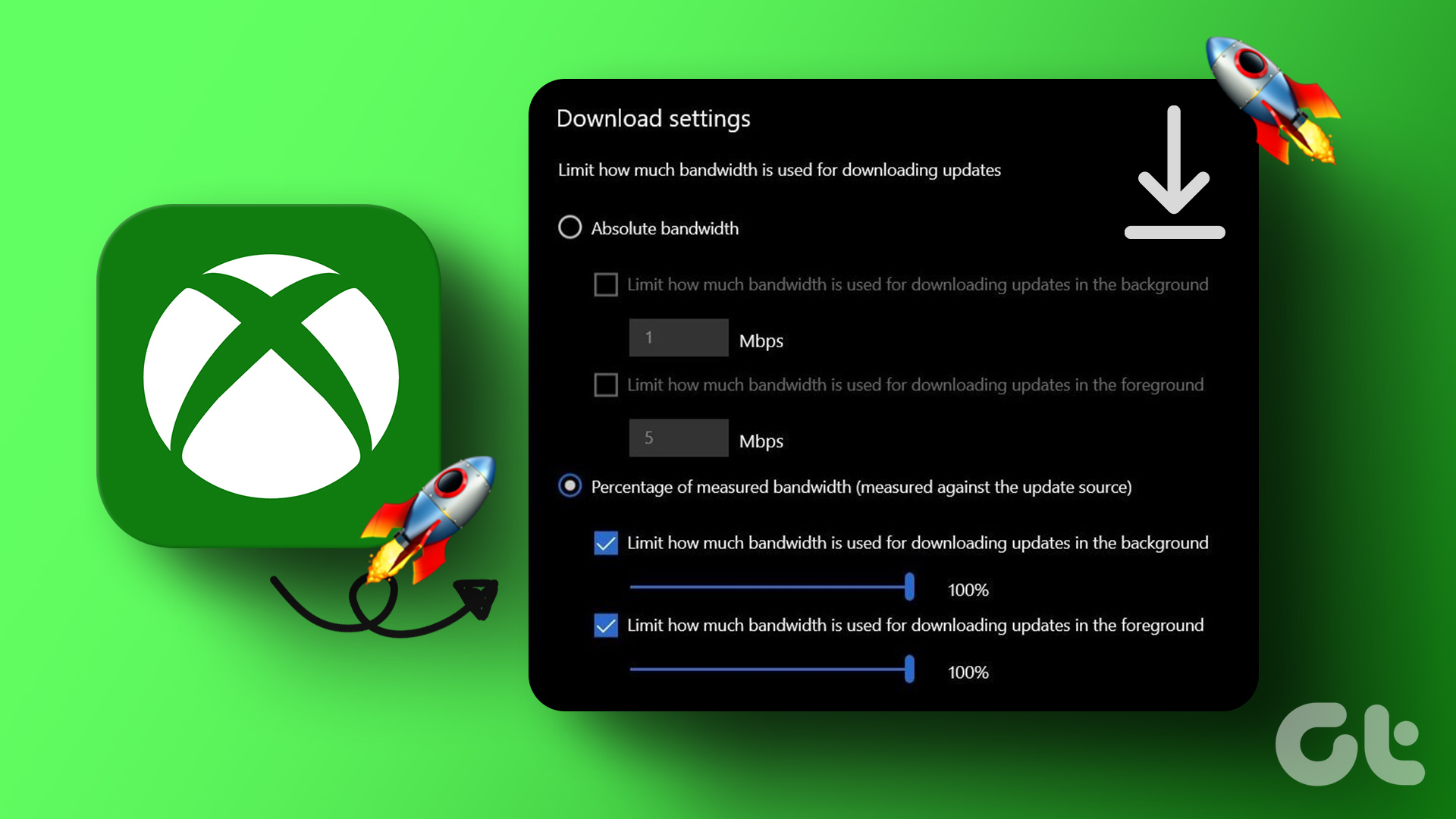 Como aumentar a velocidade de download no aplicativo xbox para windows