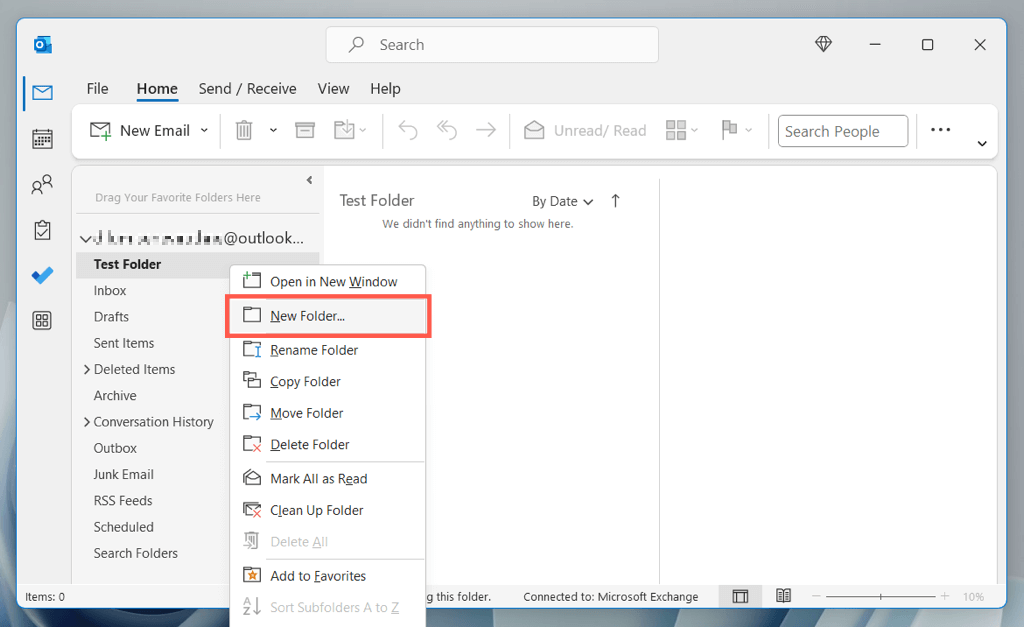 Como Criar Pastas No Microsoft Outlook BR Atsit